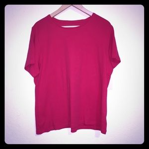 ❤️NWT Coldwater Creek cotton shirt in Red Sz 18 XL